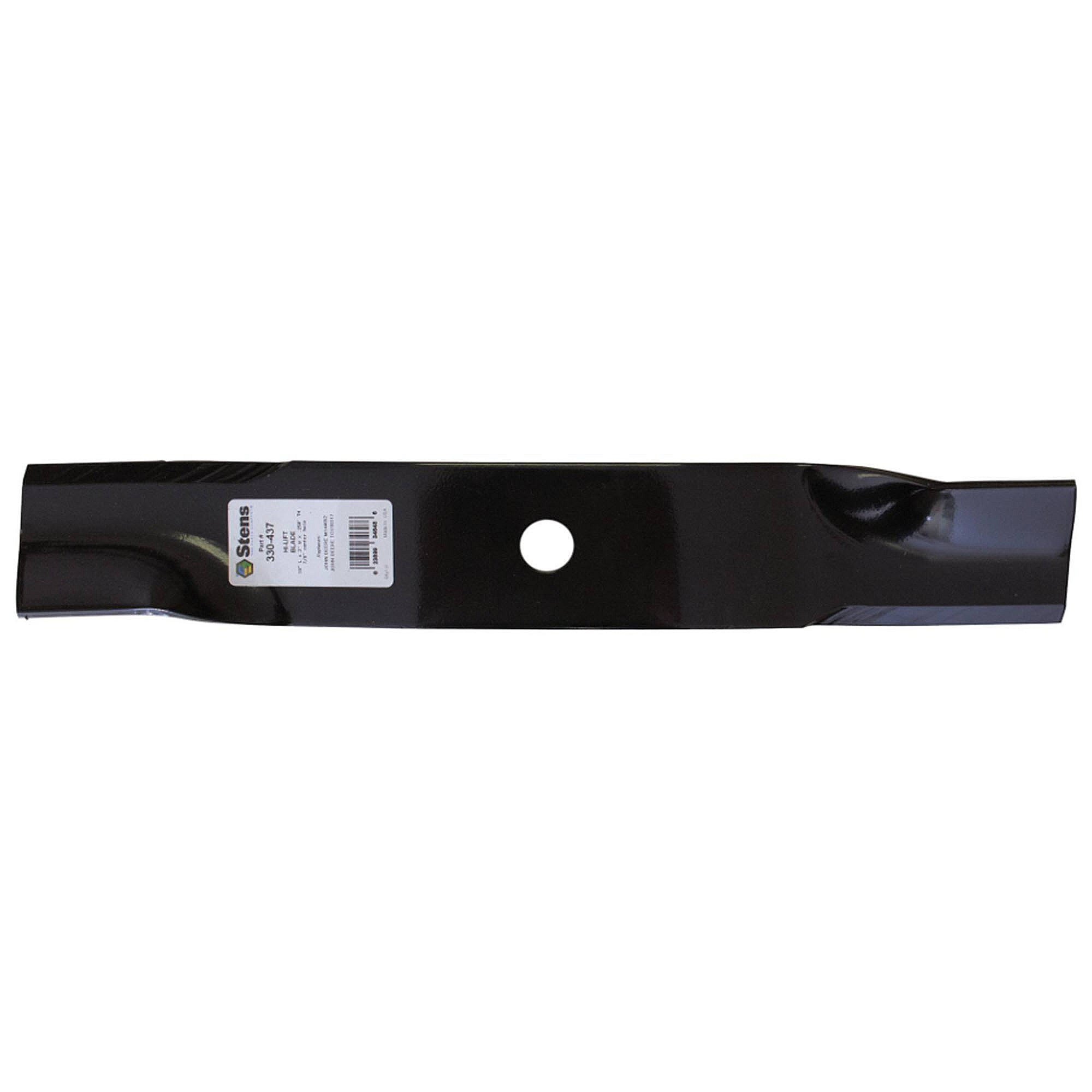 Part #330-437, Stens Hi-Lift Blade, John Deere Tcu30317, Qty-1 (Replaces M144652, M164016, Tcu30317)