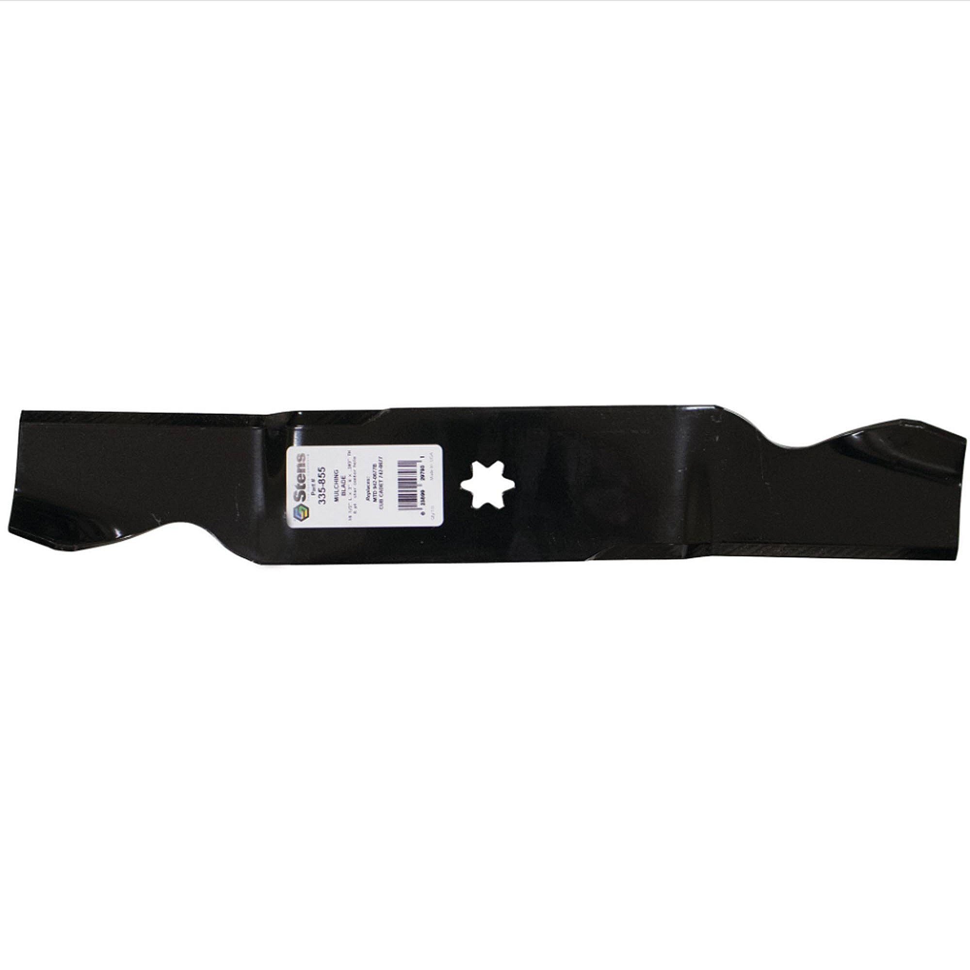 Part #335-855, Stens Mulching Blade, Mtd 942-0677B, Qty-1 (Replaces 1120931, 335855, 490110M117, 7420677, 7420677A