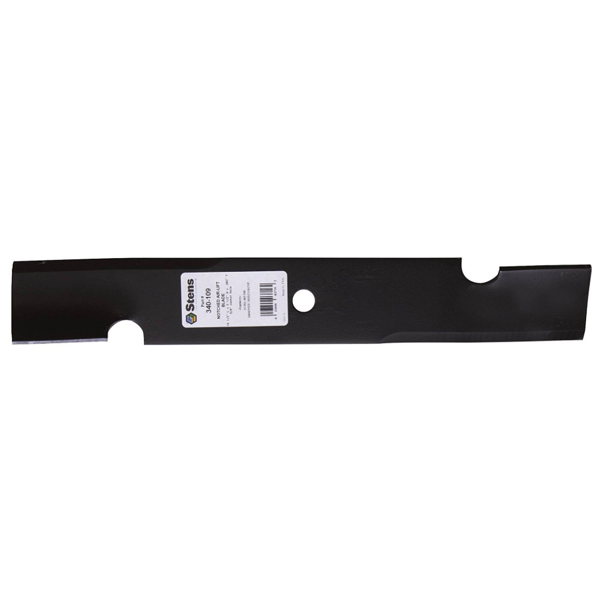 Part #340-109, Stens Notched Air-Lift Blade, Scag 481710, Qty-1 (Replaces 038535000, 1073192, 107319203, 1073193