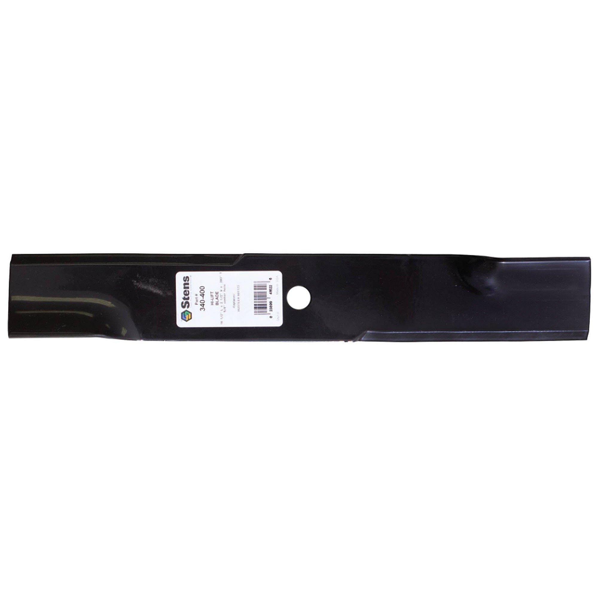 Part #340-400, Stens Hi-Lift Blade, Hustler 601123X, Qty-1 (Replaces 601123, 601123X, 601123Y, Gdu10230)