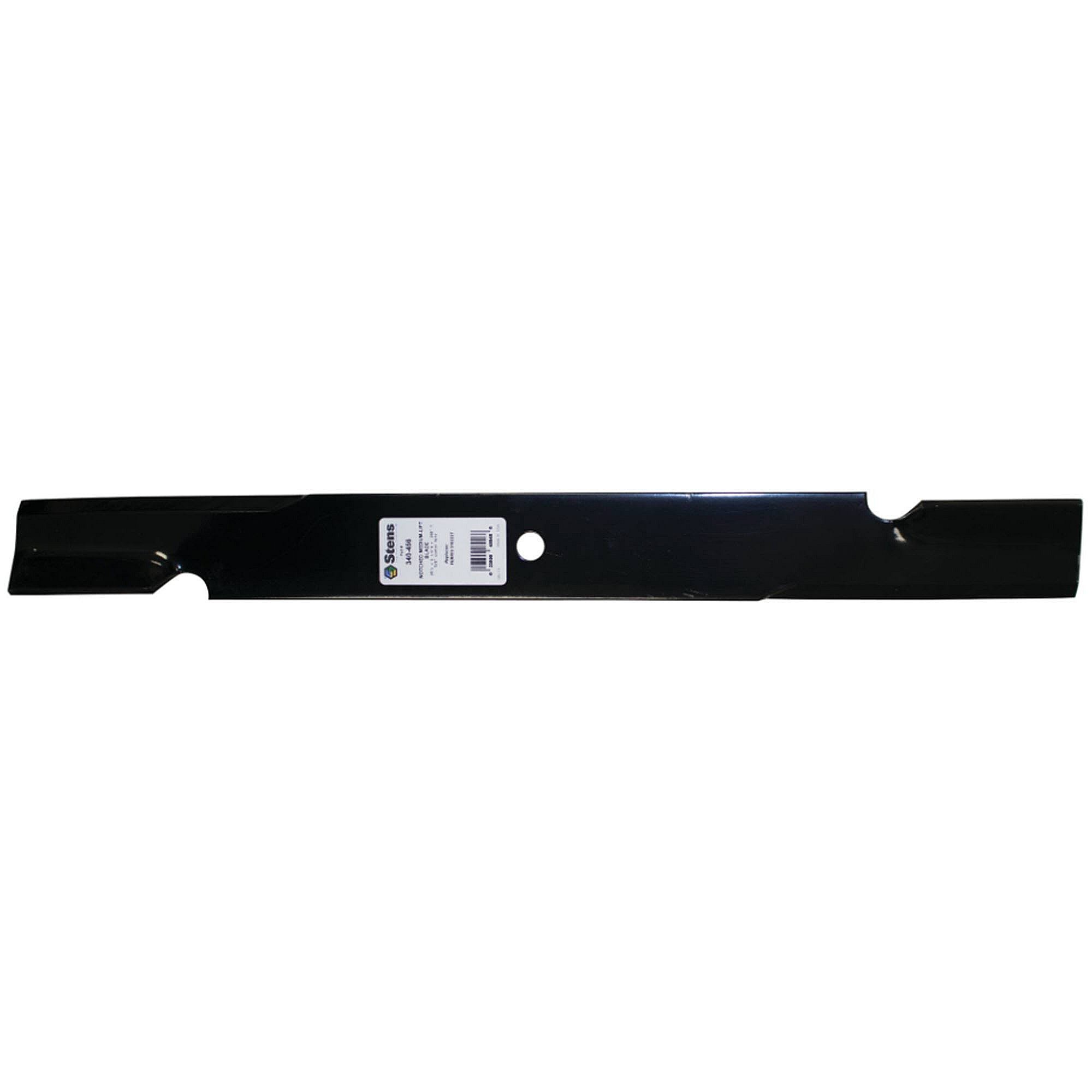 Part #340-456, Stens Notched Medium-Lift Blade, Bobcat 112111-04, Qty-1 (Replaces 11211104, 22476, 42139B, 5022476