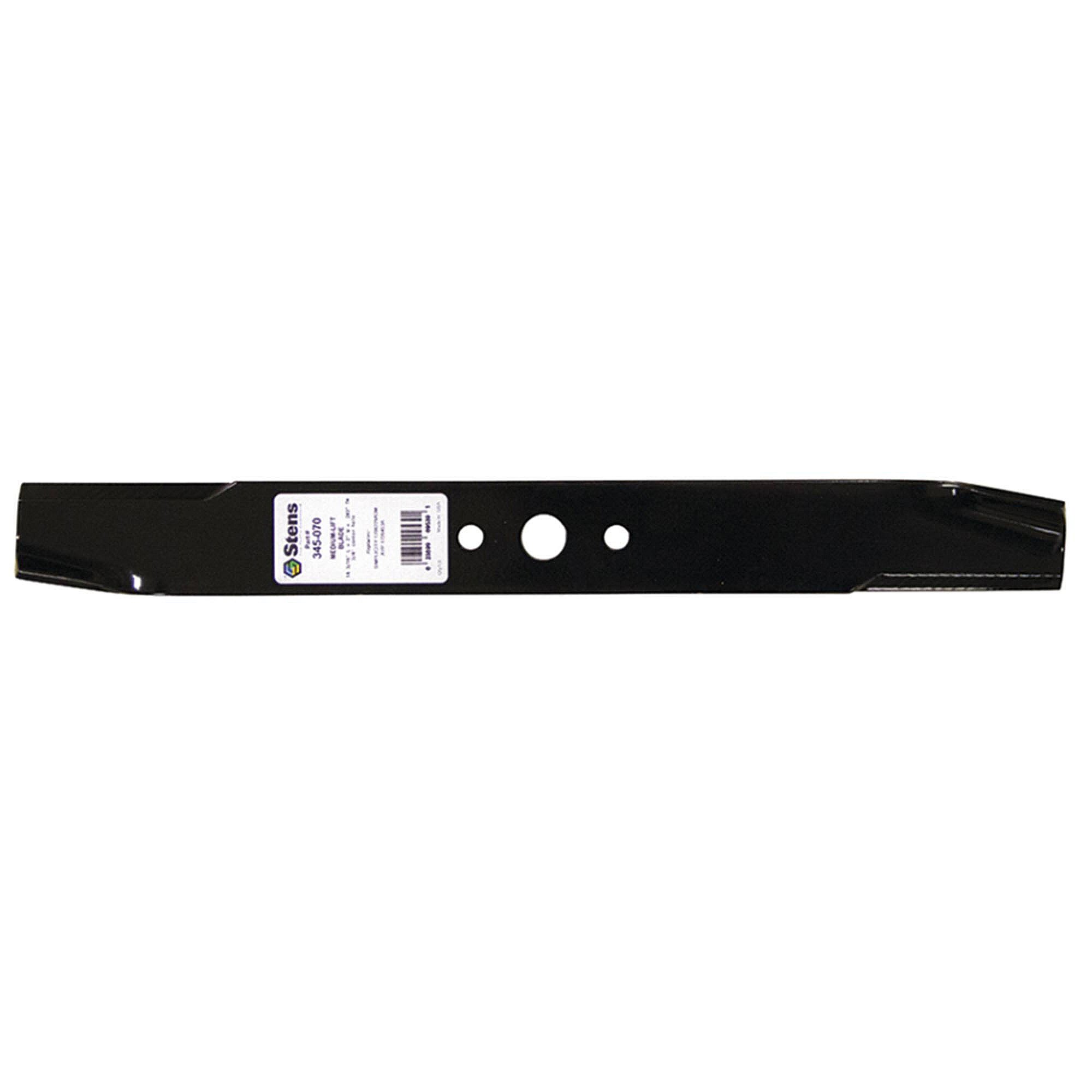 Part #345-070, Stens Medium-Lift Blade, Snapper 1726453Bzyp, Qty-1 (Replaces 1708229, 1708229A, 1708229Asm, 1708229Bma