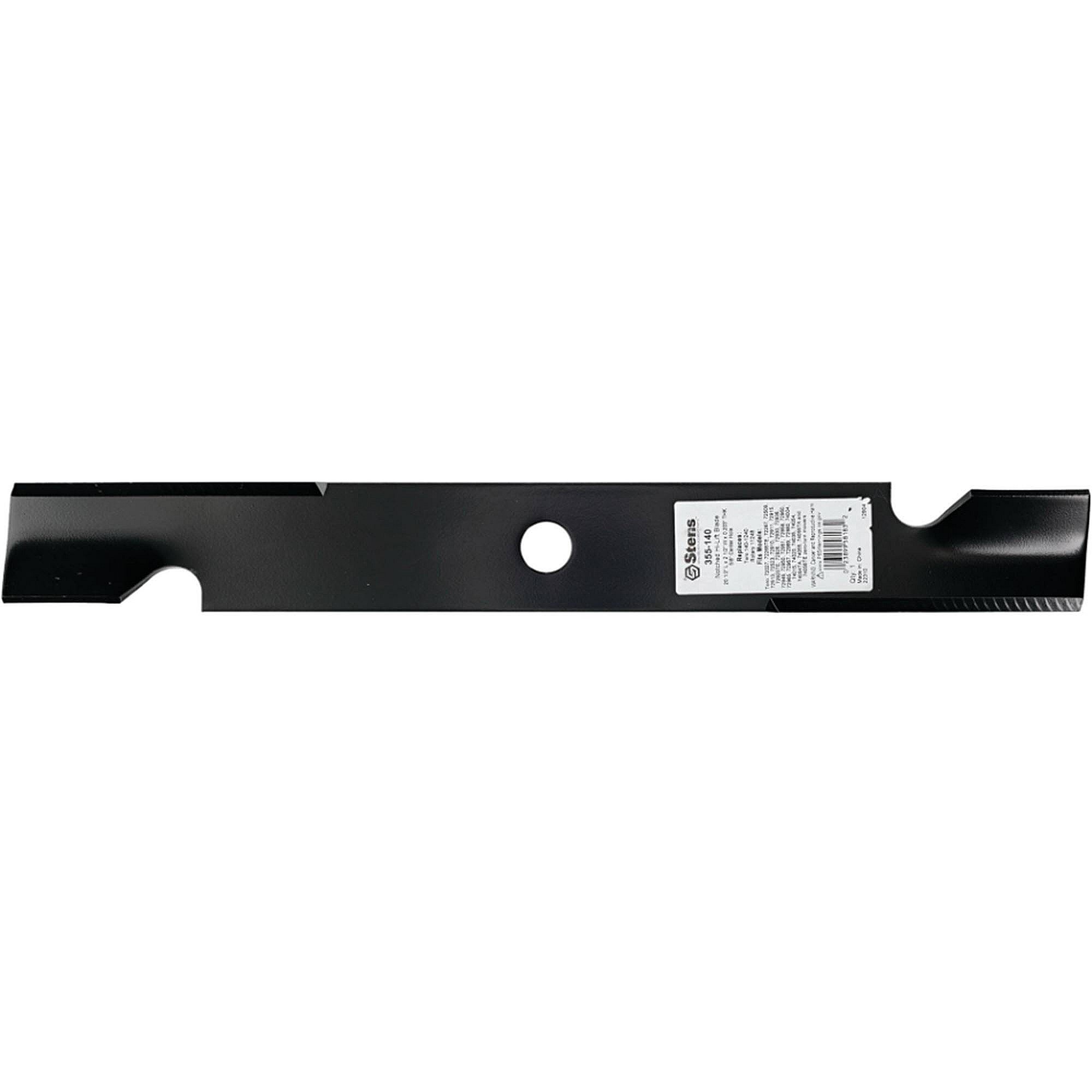 Part #355-140, Stens Notched Hi-Lift Blade Toro 140-1240, Qty-1