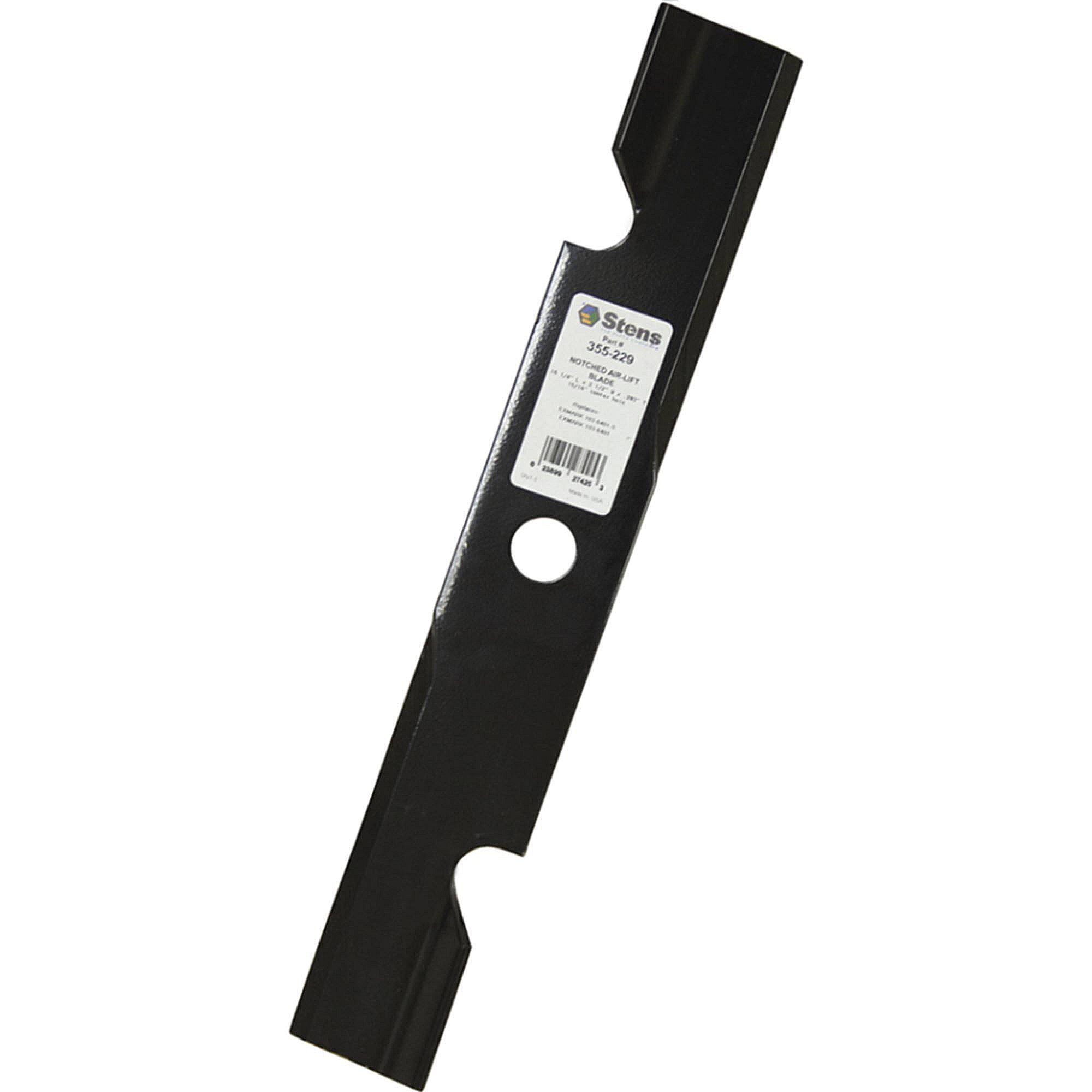 Stens Notched Air-lift Blade, Exmark 116-5177-s, Qty-1 (same As 1036381, 1036381s, 1036391, 1036391s, 1036396, 1036401, 1036401s, 1036460s, 1038251, 1038251s, 1038288, 1038288s, 1038296, 1038296s, 1038370, 1038370s, 1039614, 1039614s, 1096460, 1096460s, 355-229