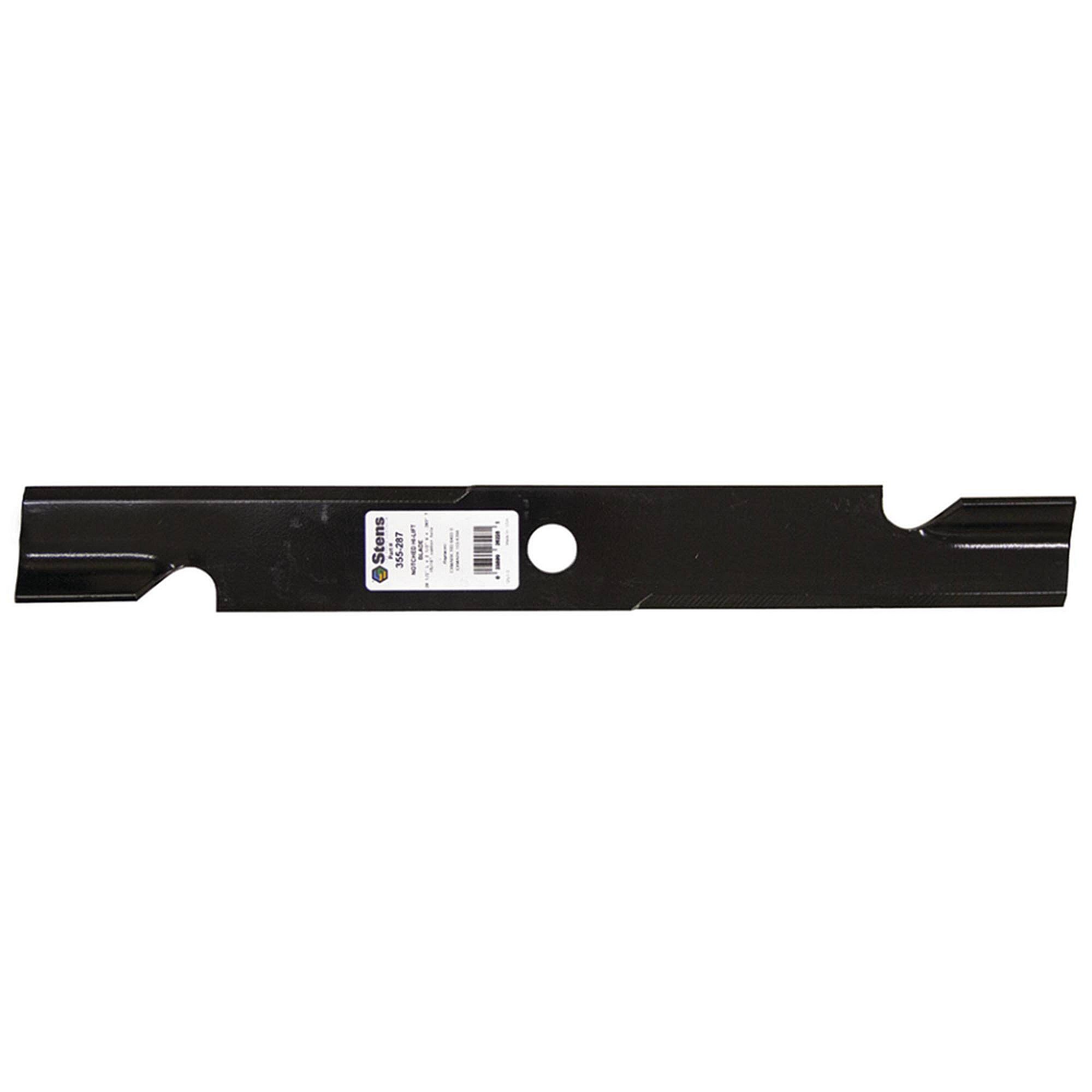 Part #355-287, Stens Notched Hi-Lift Blade, Exmark 103-6403-S, Qty-1 (Replaces 1036383, 1036383S, 1036393, 1036393S