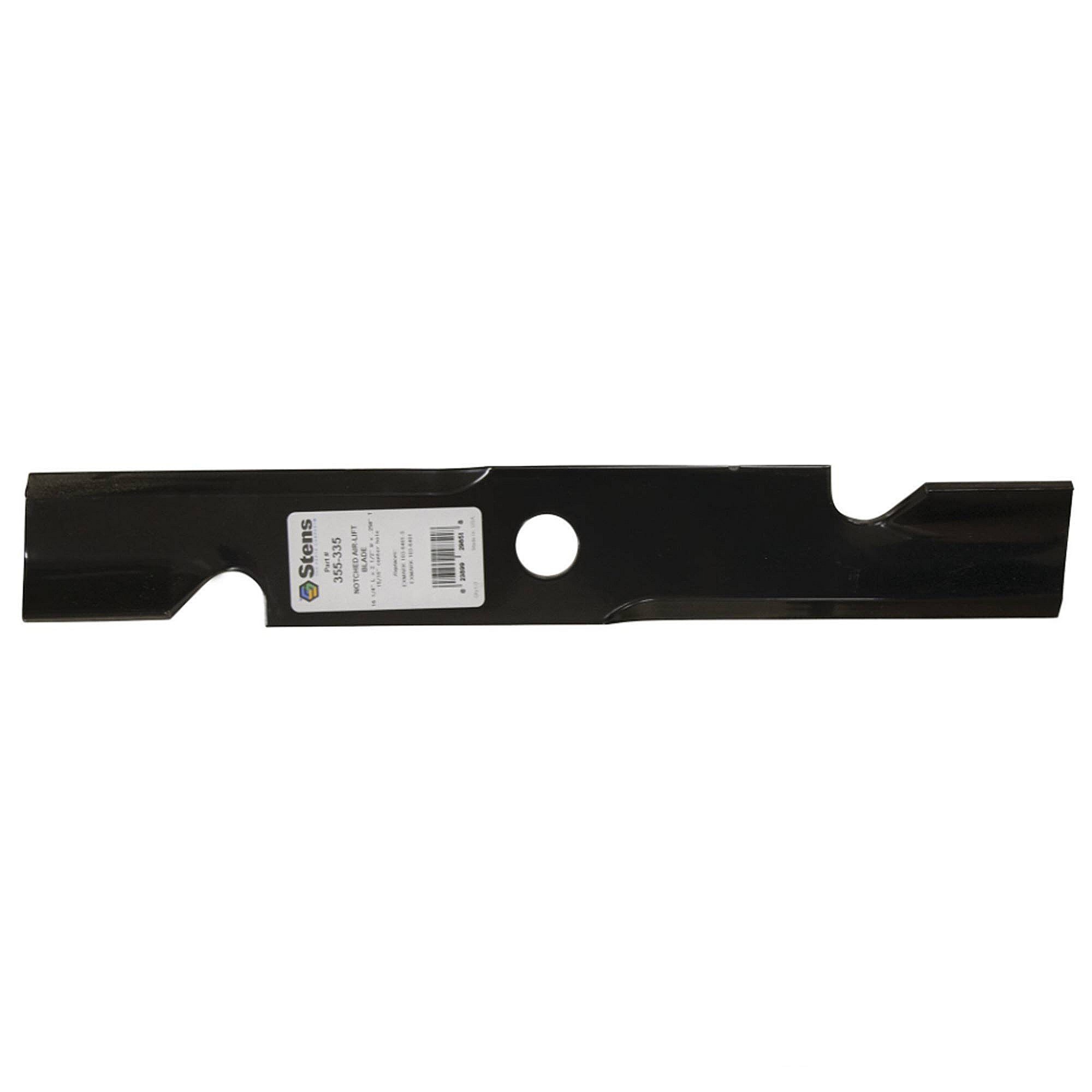 Part #355-335, Stens Notched Air-Lift Blade, Exmark 103-6401-S, Qty-1 (Replaces 1036401, 1036401S)