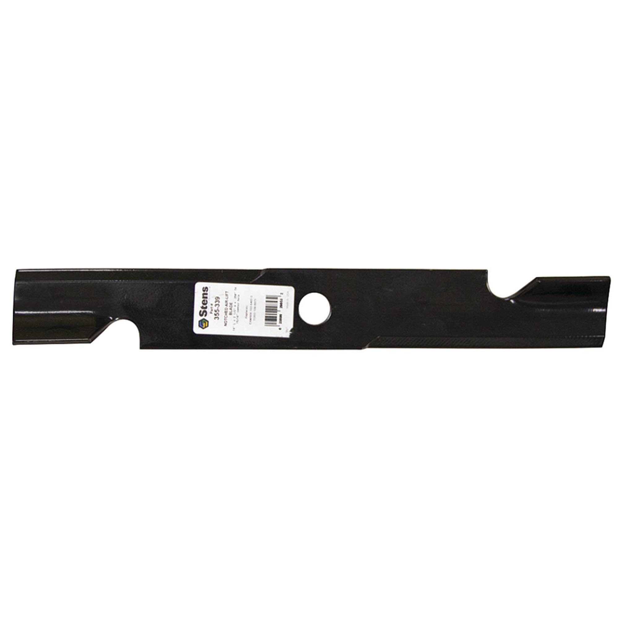 Part #355-339, Stens Notched Air-Lift Blade, Exmark 116-5175-S, Qty-1 (Replaces 1036387, 1036387S, 1036392, 1036392S