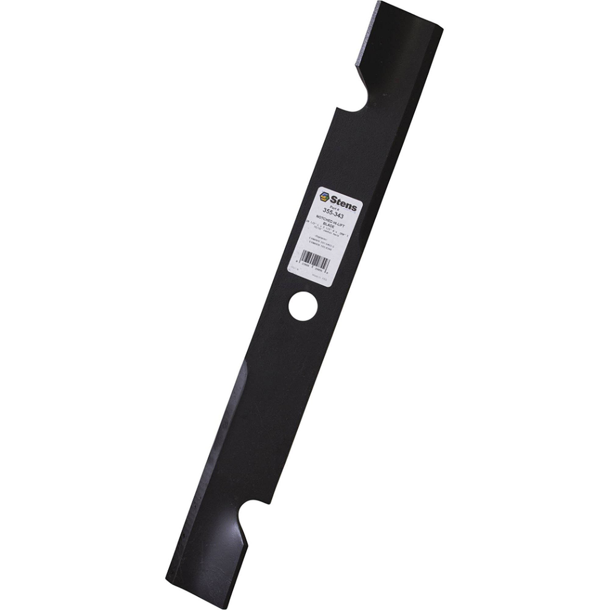 Stens Notched Hi-lift Blade, Exmark 103-6403-s, Qty-1 (same As 1036383, 1036383s, 1036393, 1036393s, 1036398, 1036403, 1036403s, 355343) 355-343
