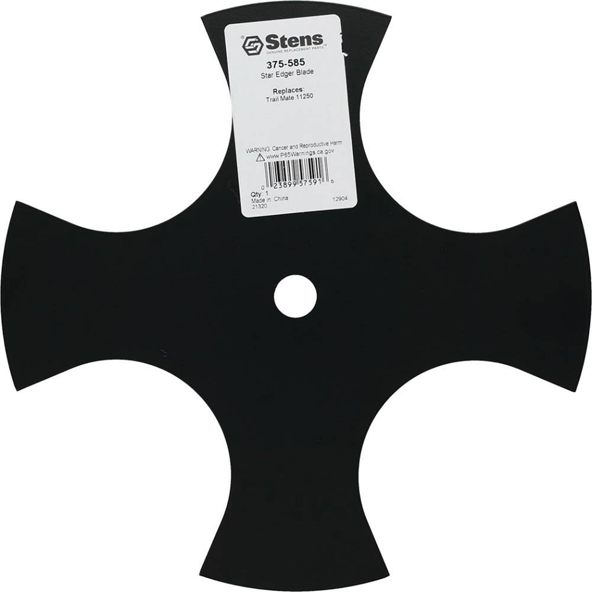 Part #375-585, Stens Star Edger Blade, Trail Mate 11250, Qty-1 (Replaces 11250)