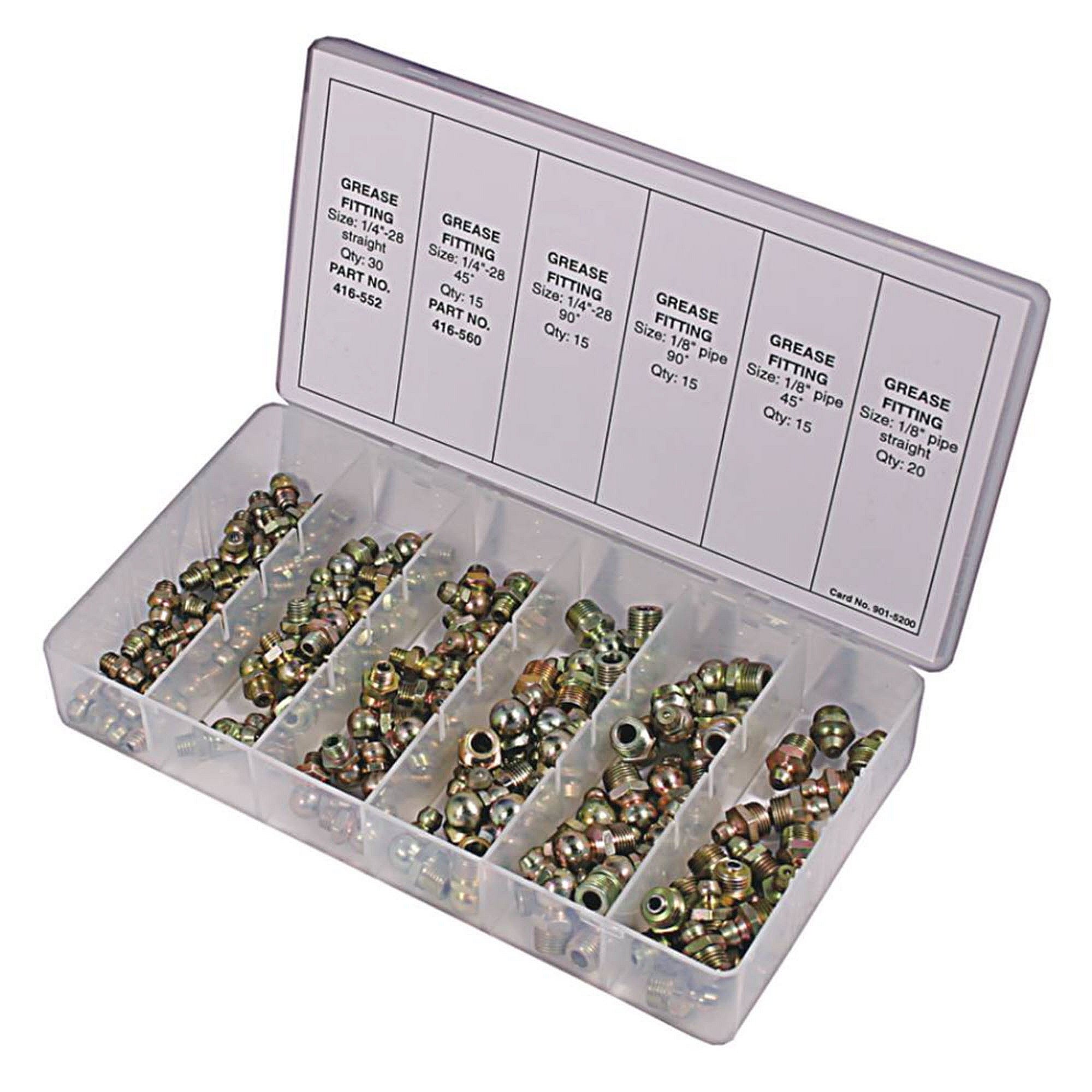 Part #415-190, Stens Grease Fitting Kit, 110 Piece Kit, Qty-1