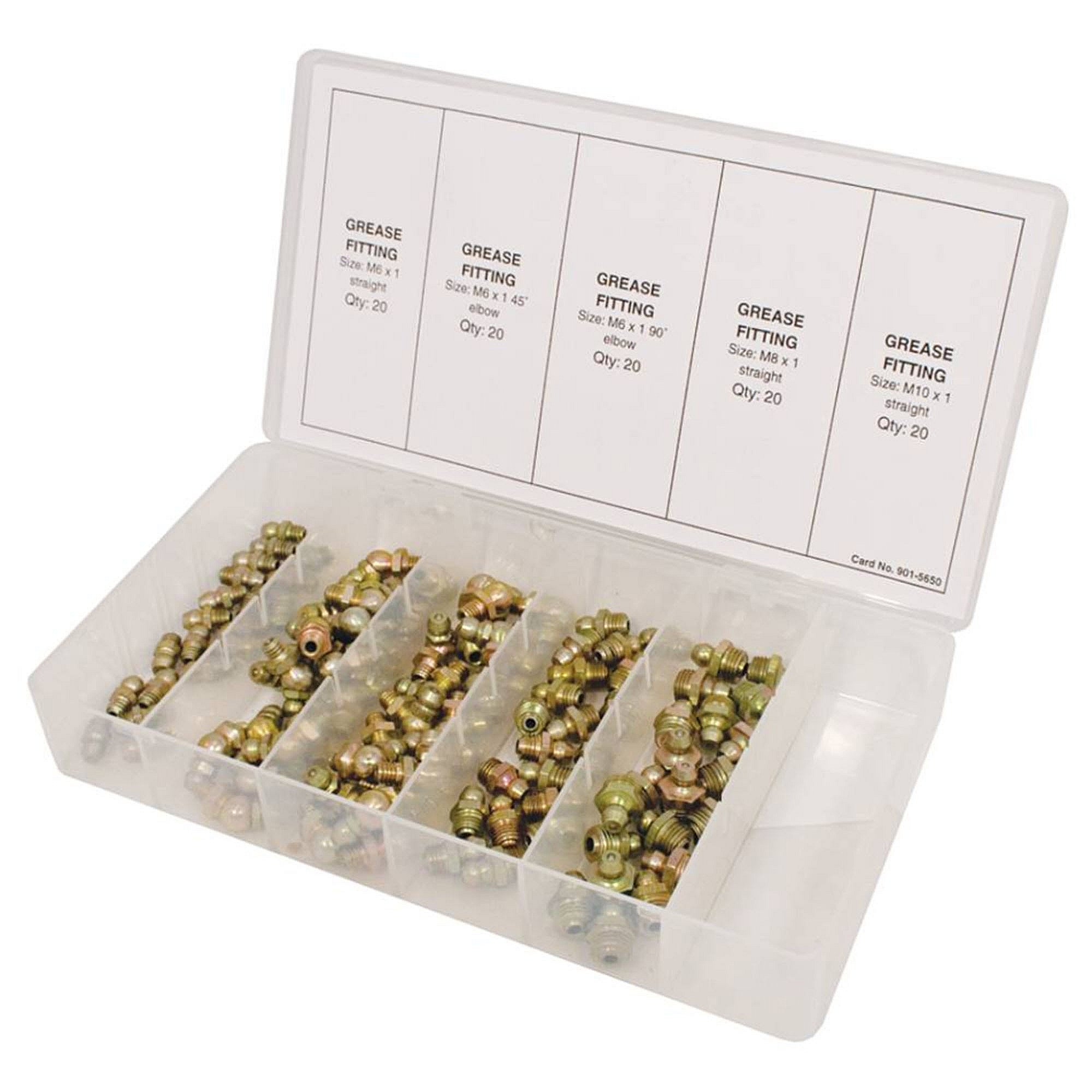 Part #415-248, Stens Metric Grease Fitting Kit, 100 Piece Kit, Qty-1