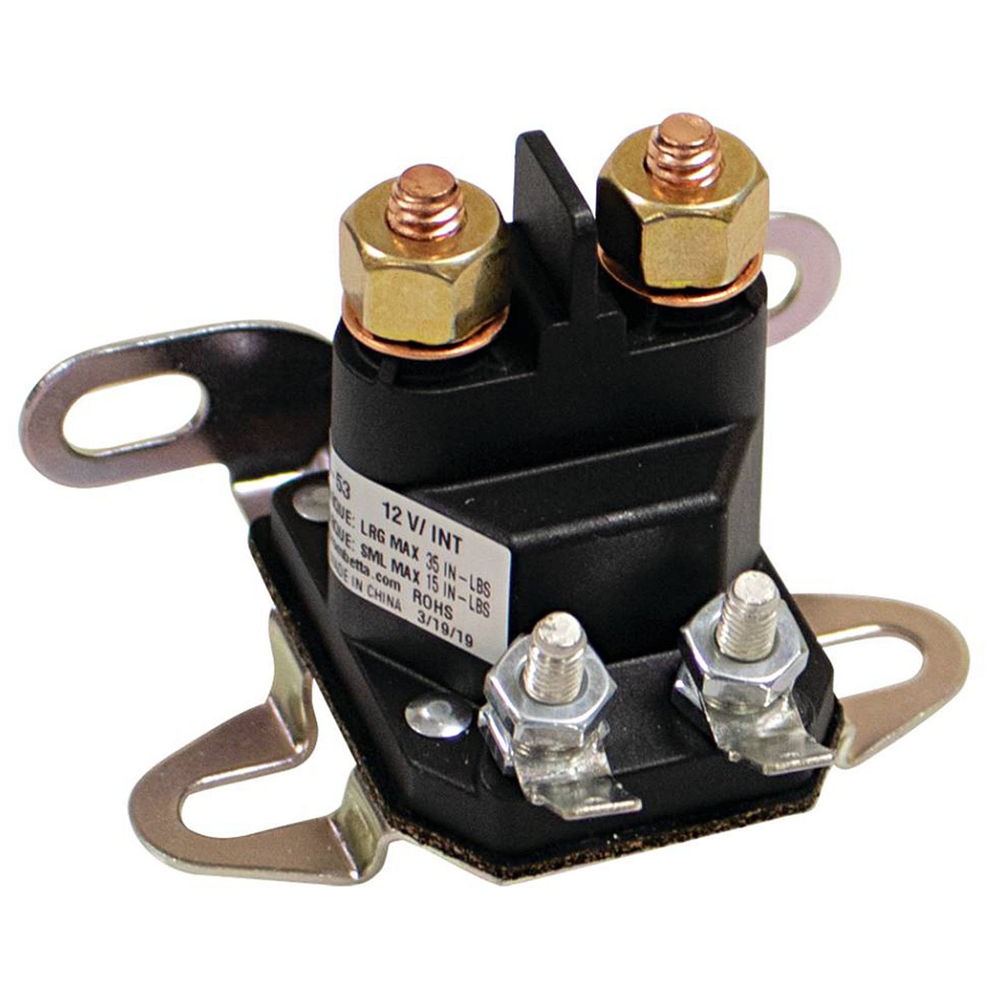 Part #435-435, Stens Starter Solenoid, Universal Double Terminal, Qty-1 (Replaces 000821117, 00696900, 035510, 03551000