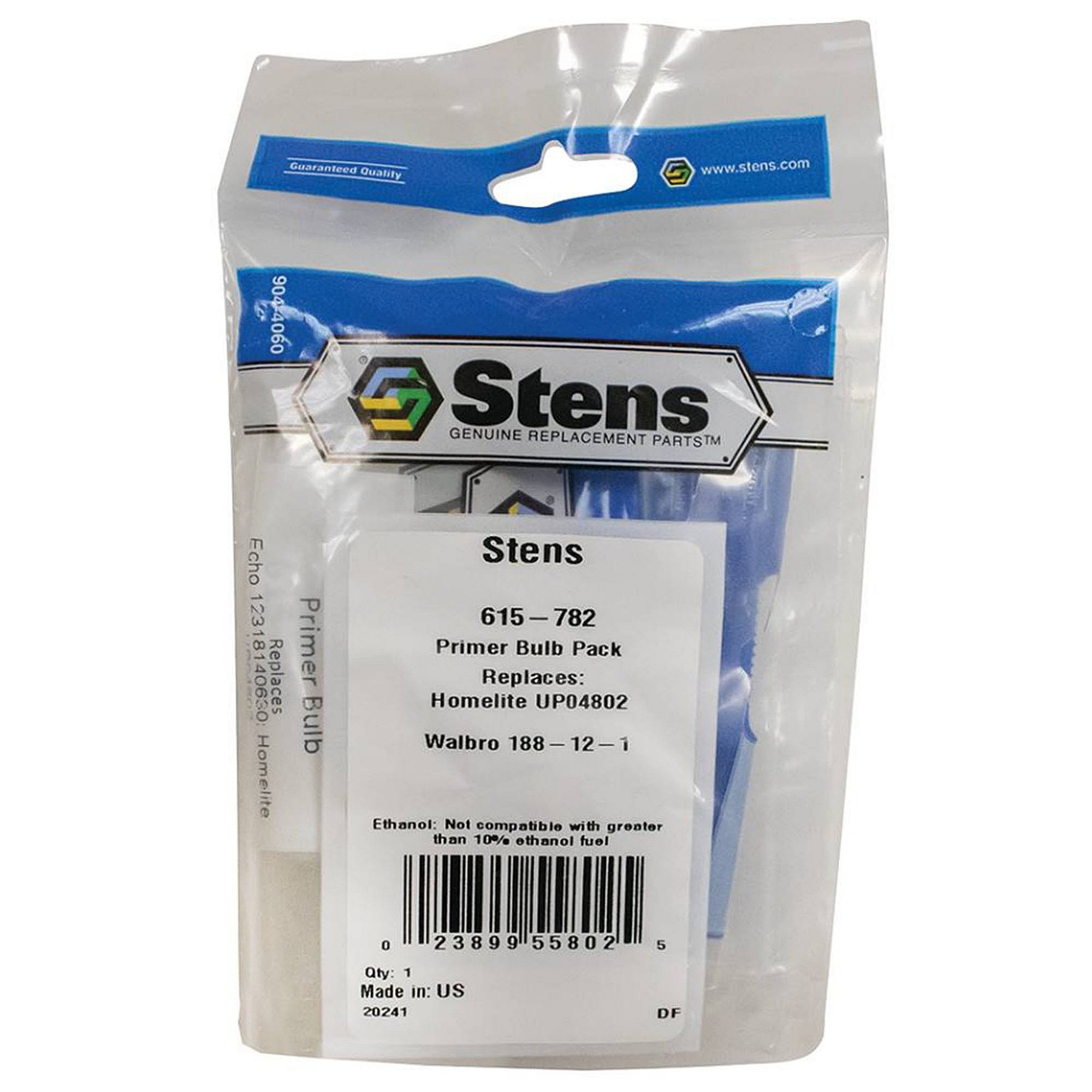Stens Primer Bulb Pack, Walbro 188-12-1, Walbro 188-13-1, Zama 0057030 , Qty-1 (same As 0057003, 0057004, 0057030, 01201, 12318109560, 12318140630, 12538108660, 175181510, 18812, 188121, 18813, 188131, 18814, 188141, 2003681670, 22583400, 261874, 413312 615-782