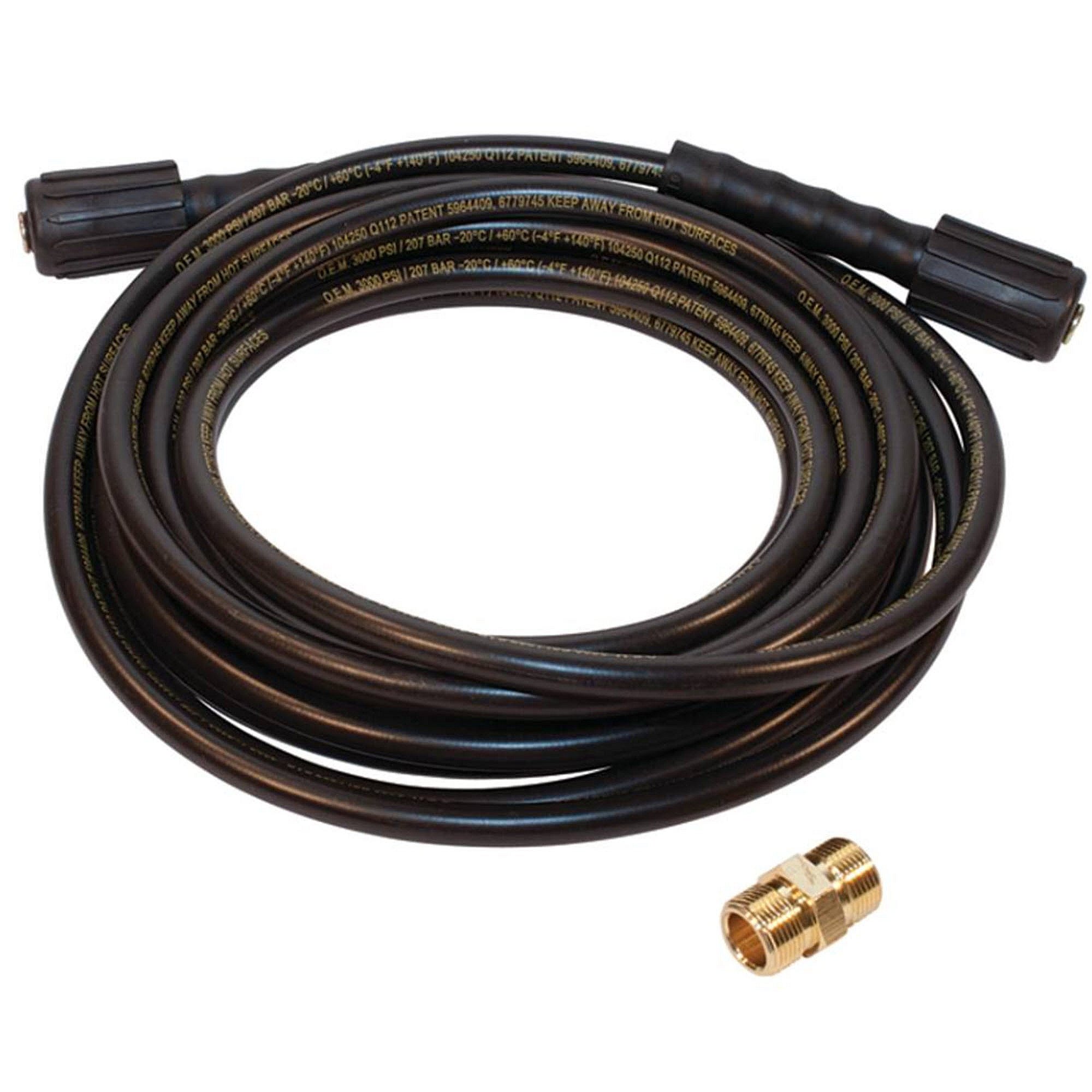Part #758-701, Stens Pressure Washer Hose, 25-Ft; 3000 Psi; 1/4-In Inlet, Qty-1