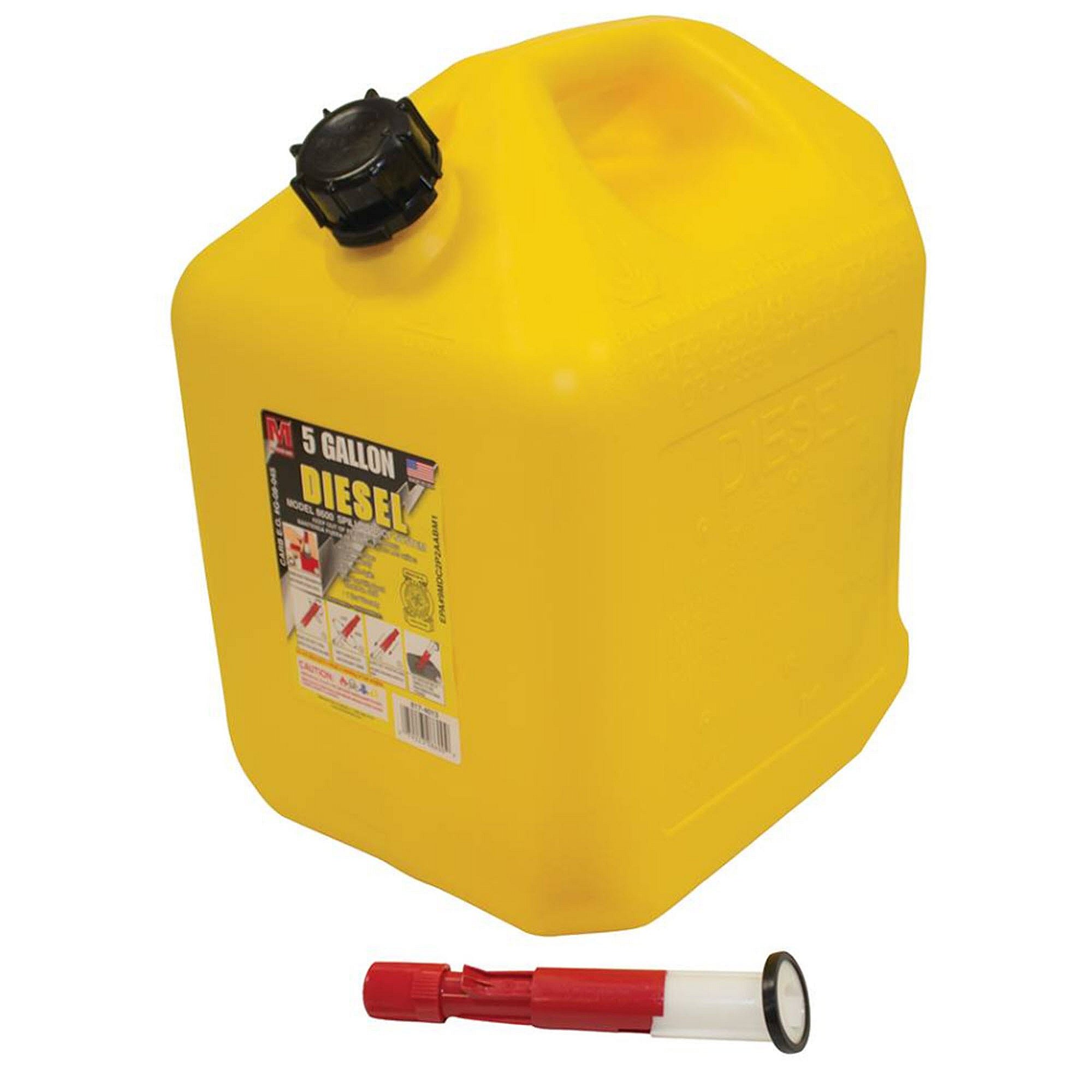 Stens 5 Gallon Plastic Diesel Fuel Can, Qty-1 765-512