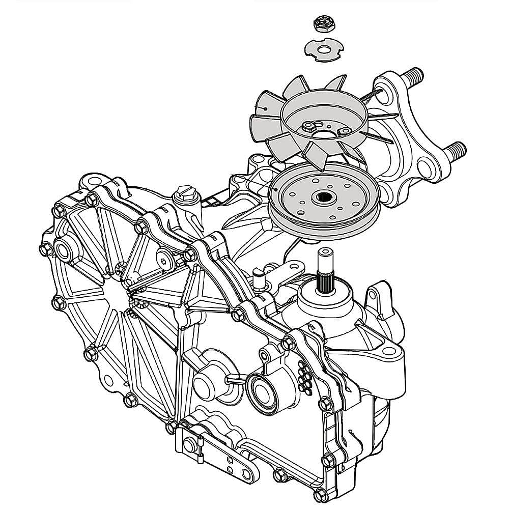 Photo of Part #zl-Gmef-Sl7B-1Plx, Lawn Tractor Zero-Turn Transaxle from Repair Parts Direct
