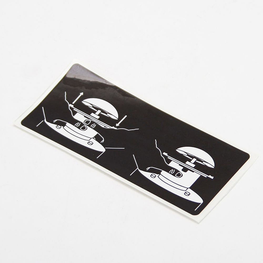 Part #532174042, Decal, Instruction