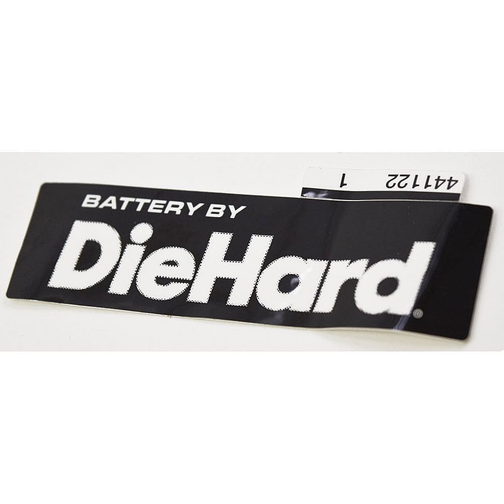Photo of Part #583554801, Decal.fnder.diehard.blk.2011.c from Repair Parts Direct