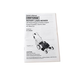 Lawn Mower Owner's Manual 917446435