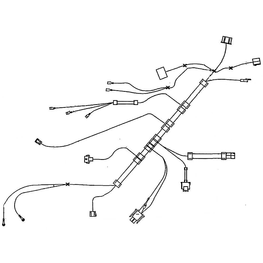Part #501132901, Lawn Tractor Ignition Harness