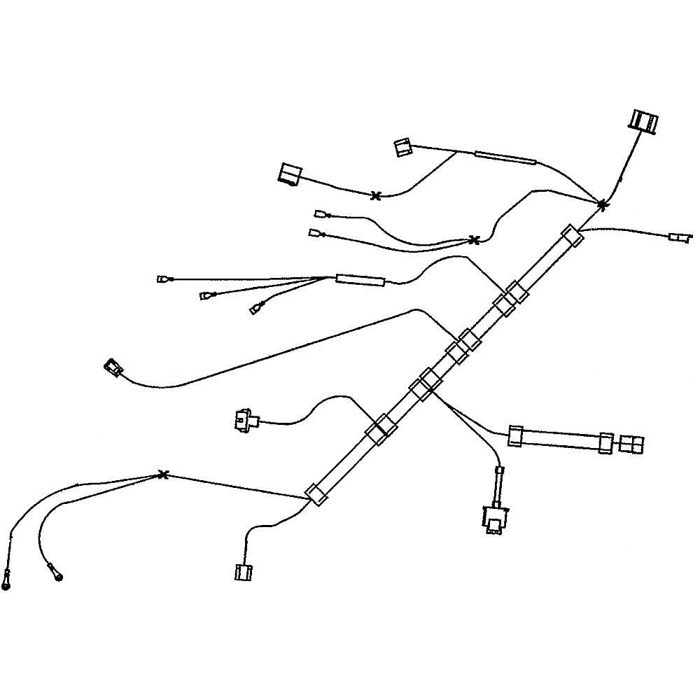 Part #501133001, Lawn Tractor Ignition Harness