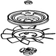 Lawn Tractor Transaxle Fan And Pulley Kit for Craftsman 917277790 - Part 501403602