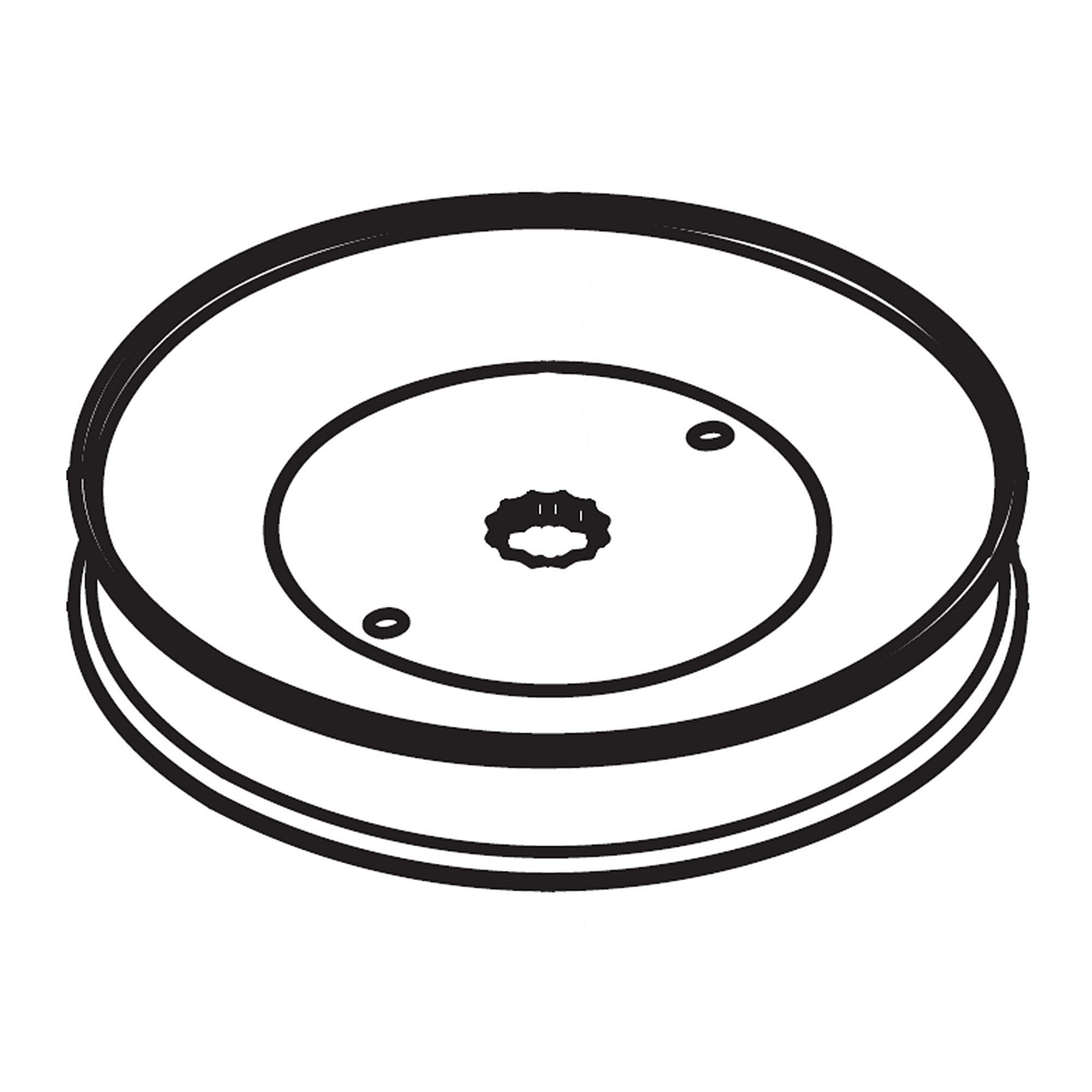 Part #525568002, Lawn Tractor Mandrel Pulley (Replaces 525568001)