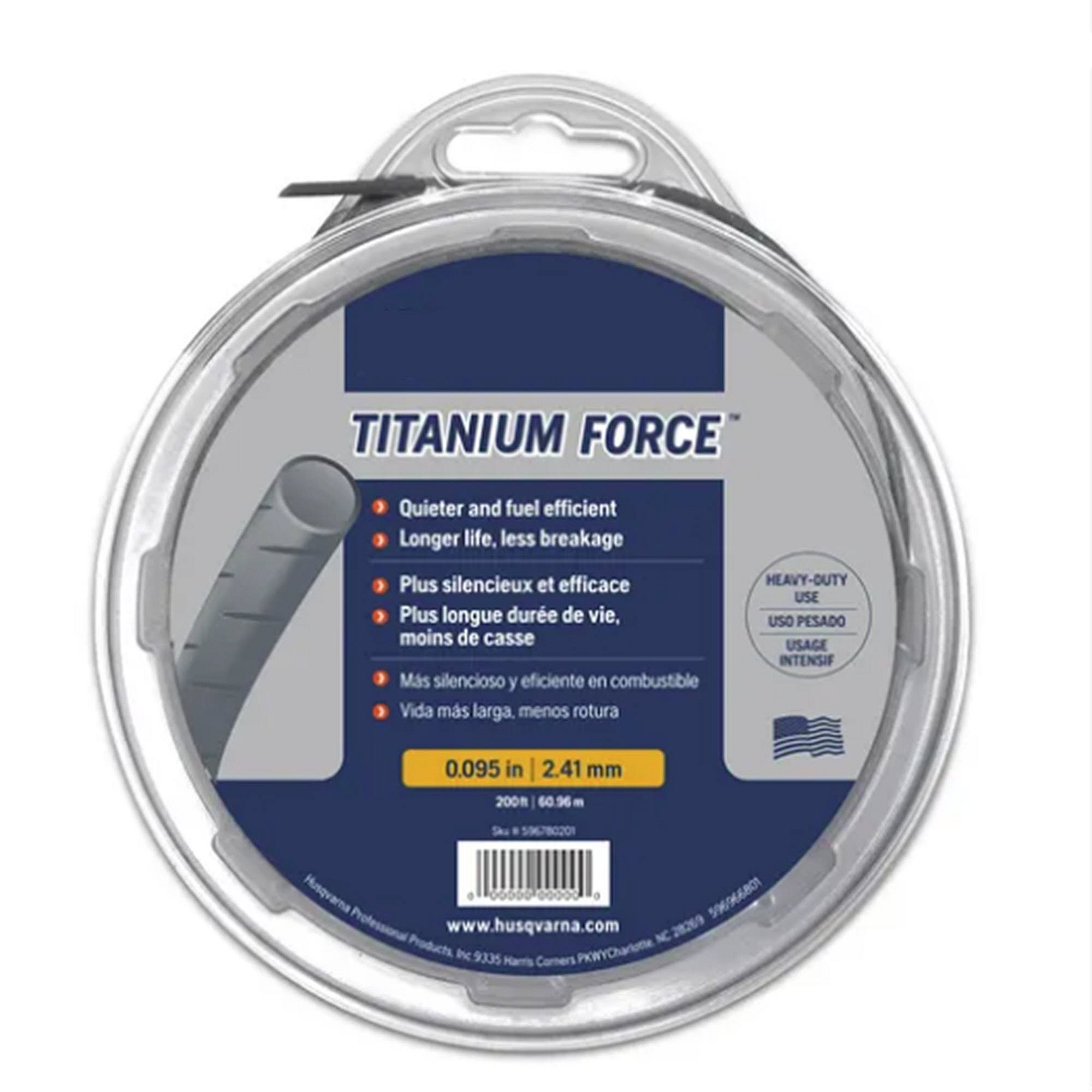 Part #529336901, Titanium Force .130 X 76-Ft (529336901) - Trimmer Line By Husqvarna