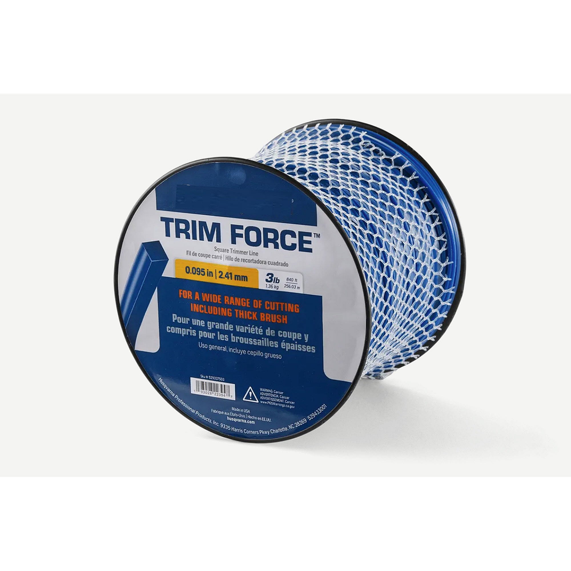 Part #529337503, Trimforce Square .095X840 (529337503) - Trimmer Line By Husqvarna