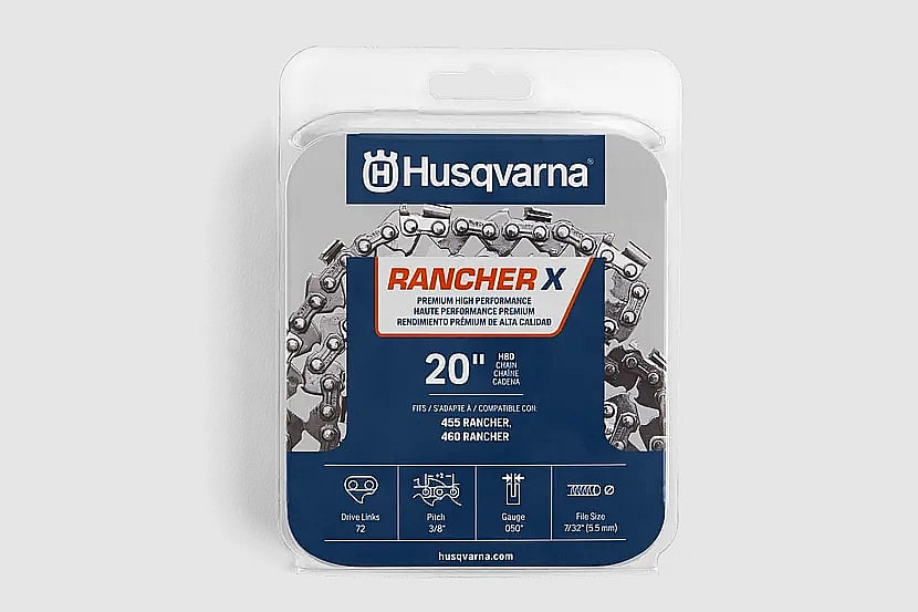 Part #531300441, H80-72 20-Inch(Blue)Clam Chain (531300441) - Chainsaw Chain