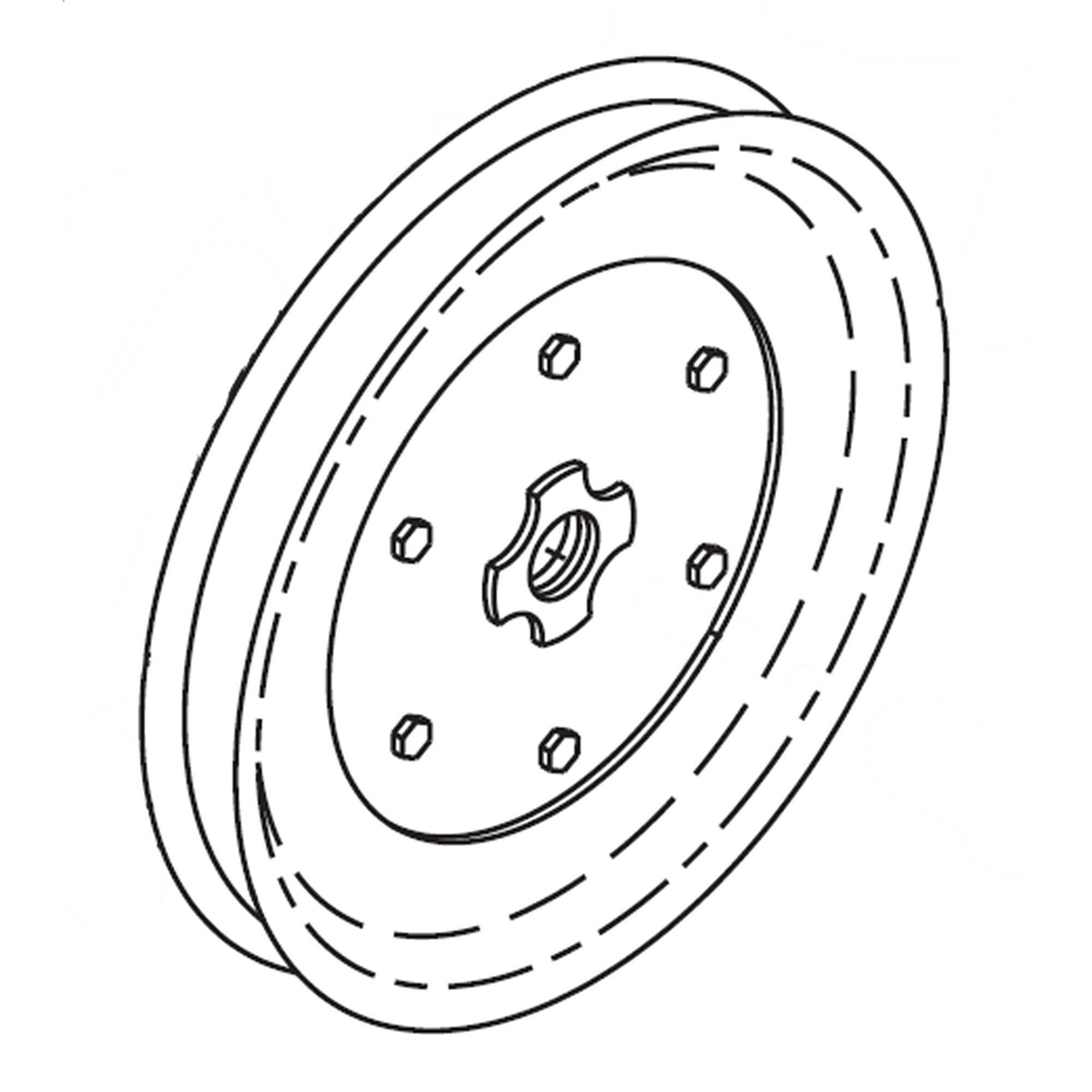 Part #532151223, Tiller Transmission Pulley