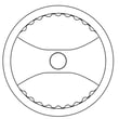 Lawn Tractor Steering Wheel for Husqvarna 917240460 - Part 532439740