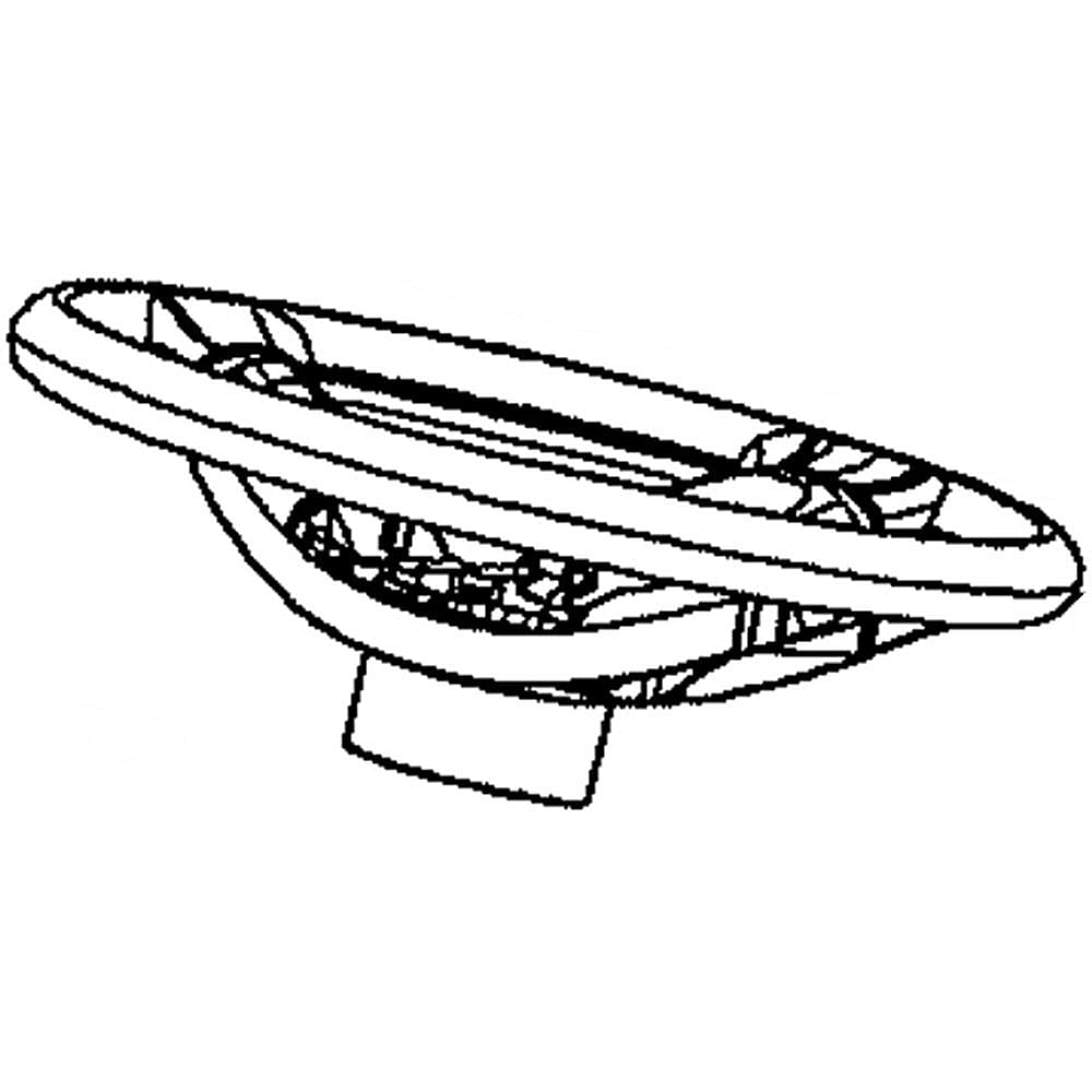 Photo of Weed Eater Part #532441614, Wheel.steer.stdr.498.ovrm.gray from Repair Parts Direct