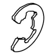 Washer E-rin for Husqvarna 968999511 - Part 596671501