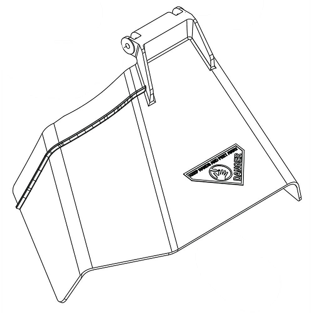Part #539110732, Lawn Tractor Discharge Chute (Replaces 110732, 5391107-32)