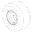 Lawn Tractor Wheel Assembly, 20 X 8 X 8-in for Husqvarna 965880401 - Part 539131110