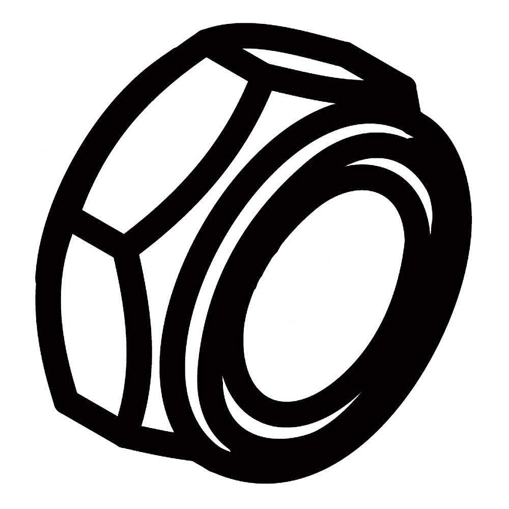 Part #596230801, Husqvarna Lawn Tractor Hex Nut