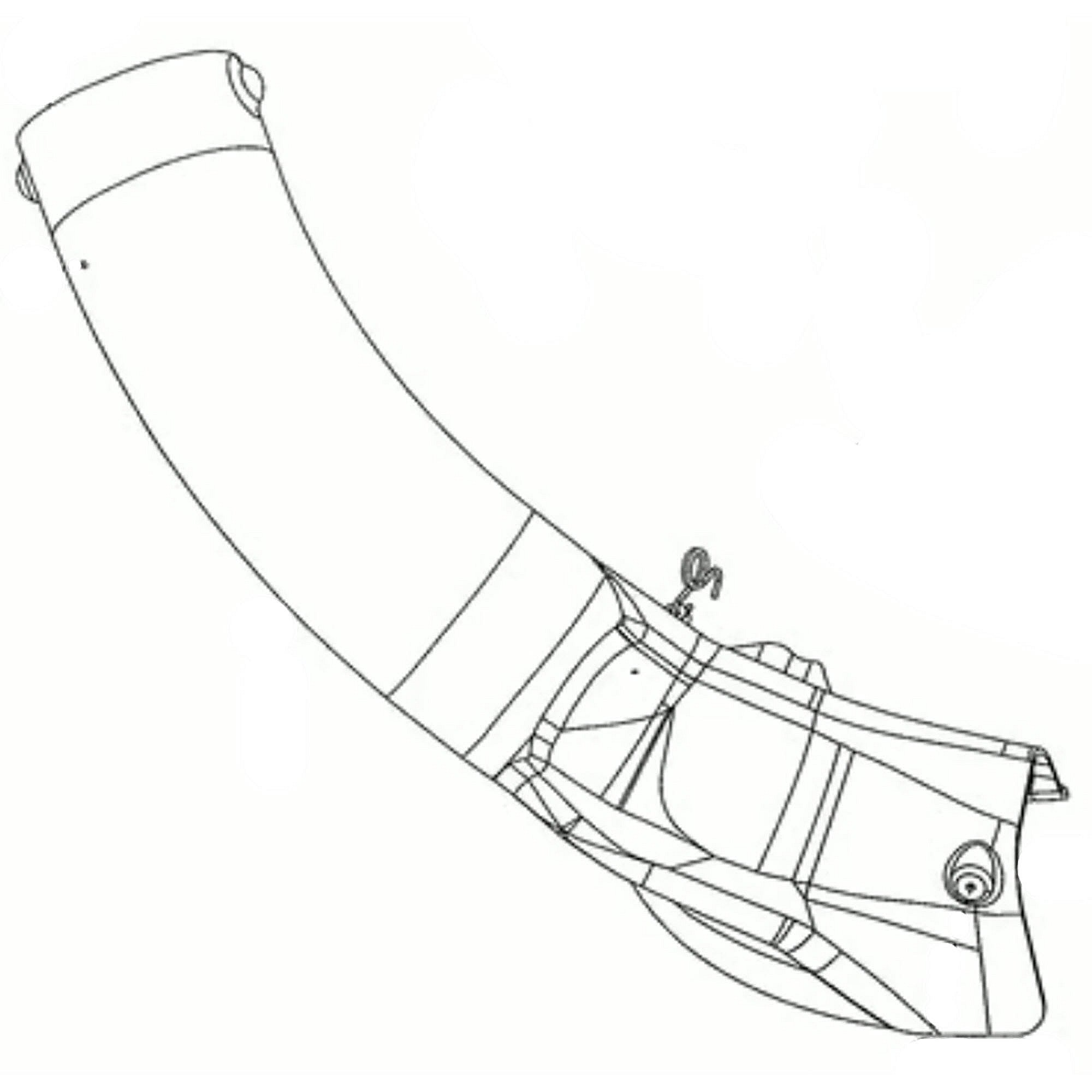 Part #573975801, Lawn Tractor Bagger Attachment Lower Chute