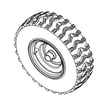 Snowblower Wheel Assembly, Right, 13 X 4-in for Craftsman 944524410 - Part 580627701