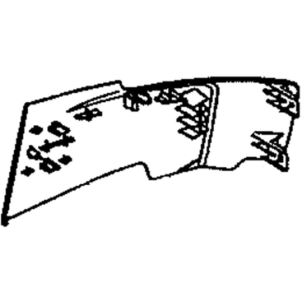 Part #580843806, Lawn Tractor Hood Side Panel, Left