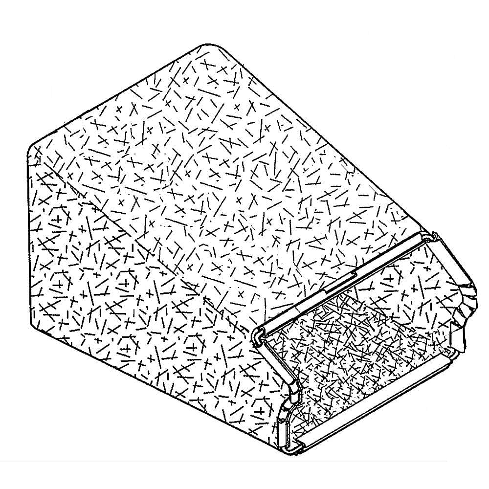 Part #580947302, Craftsman Lawn Mower Grass Bag (Replaces 431555, 580947301, 580947306, 580947309, 580947315, 580947316, / 19.00 x 15.00 x 1.50