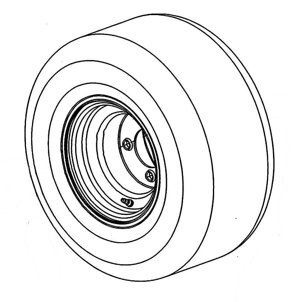 Craftsman Part #581197301, Lawn Tractor Wheel Assembly