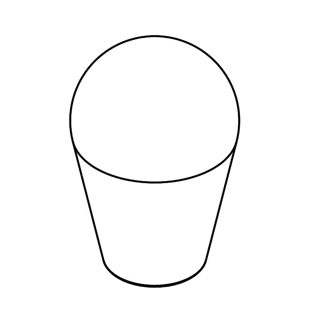 Part #581697501, Snowblower Control Lever Knob