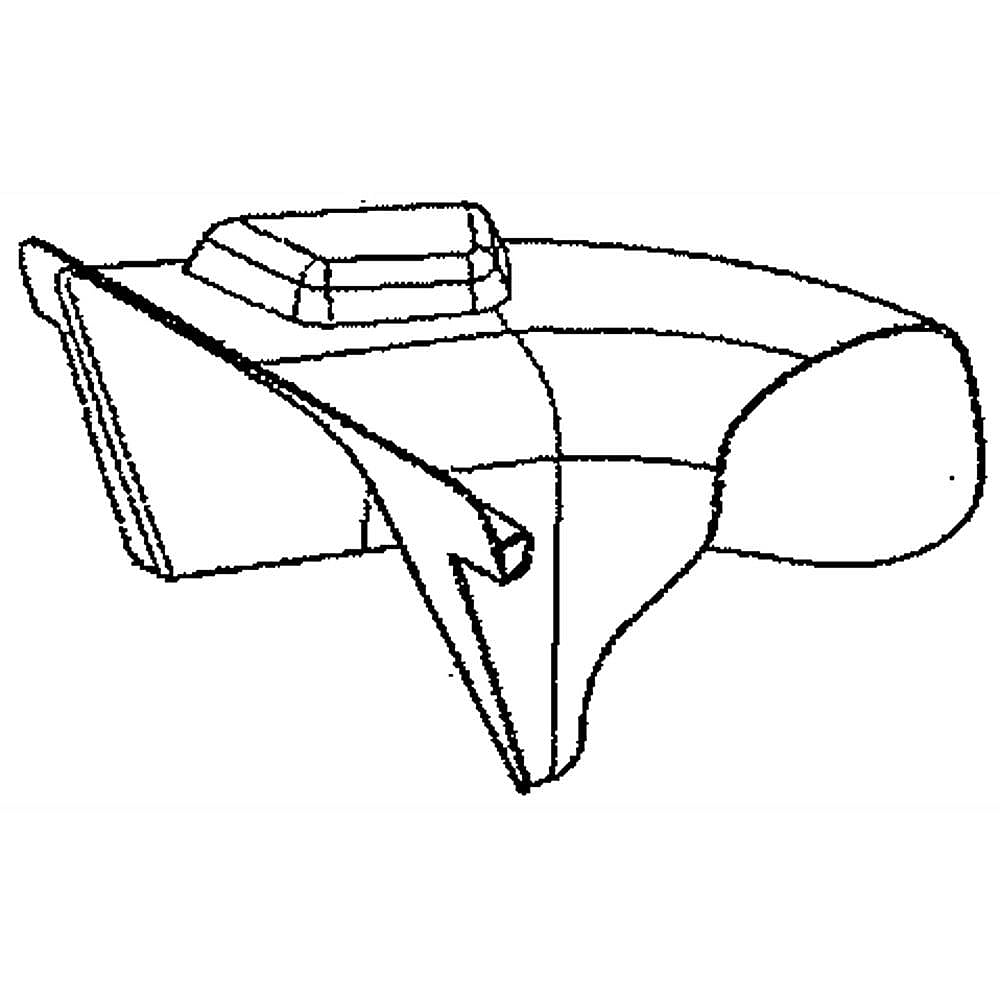 Part #582261901, Lawn Mower Discharge Chute