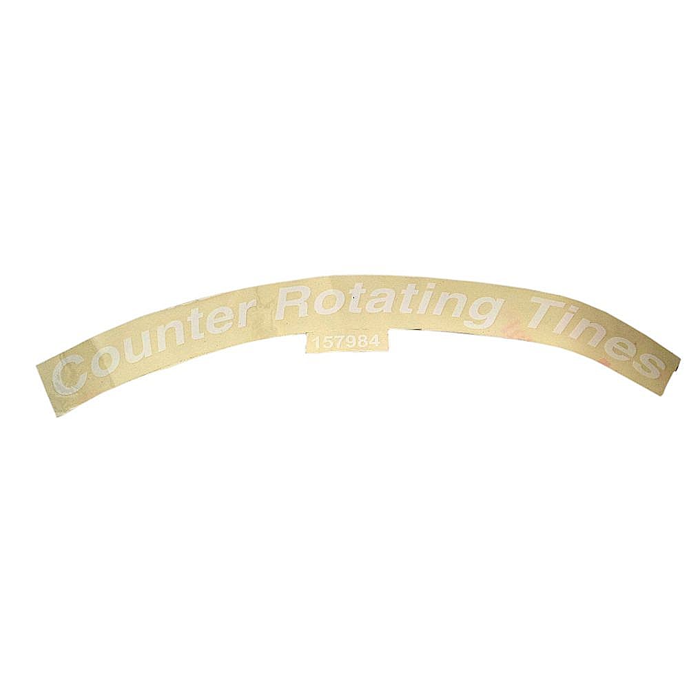 Part #582990801, Decal Shield, tine / 9.50 x 1.00 x 0.25