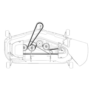 Lawn Tractor 54-in Deck Assembly (replaces 418076) 583368801