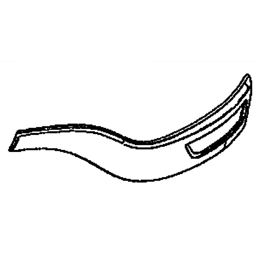 Part #583559101, Lawn Tractor Hood Trim, Right