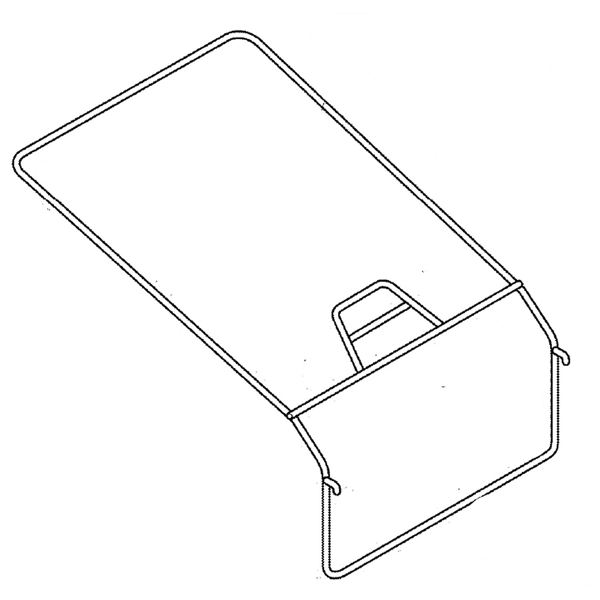 Part #583585301, Lawn Mower Grass Bag Frame