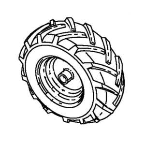Tiller Wheel Assembly, 16 X 4 X 4-in 583877401