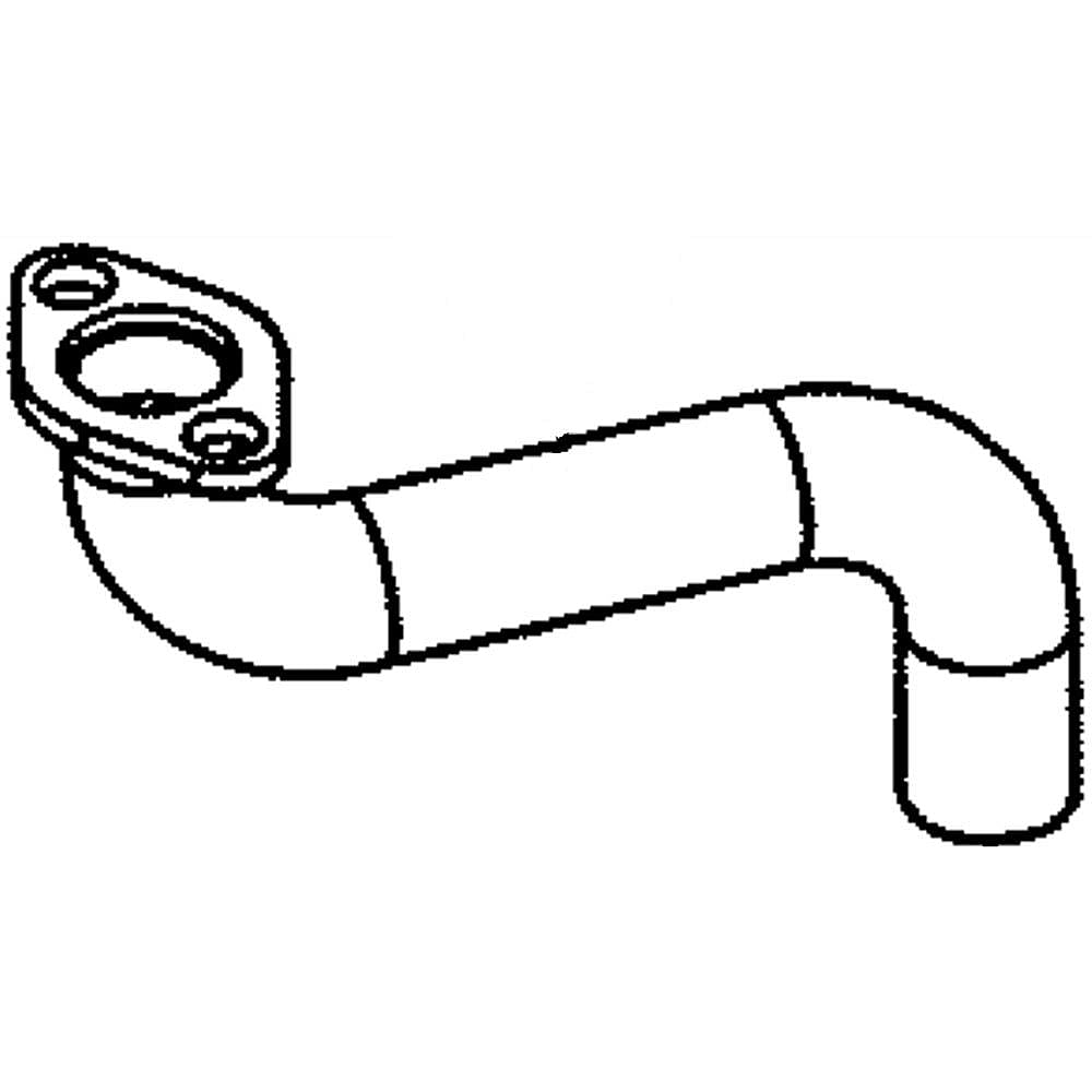 Part #583955701, Lawn Tractor Engine Exhaust Tube, Right